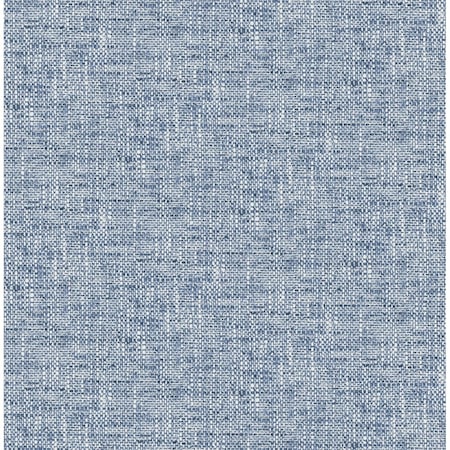 Doba-Bnt Navy Poplin Texture Peel & Stick Wallpaper SA2532226